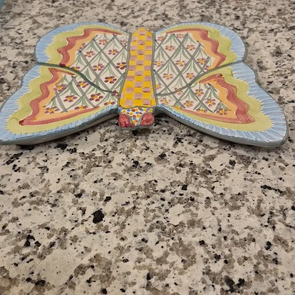 Retired Mackenzie-Childs Butterfly Trivet - Picture 5 of 12